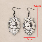 Witch Wooden Dangle Earrings