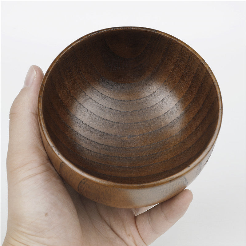 Triple Moon Pentagram Engraved Wooden Altar Bowl
