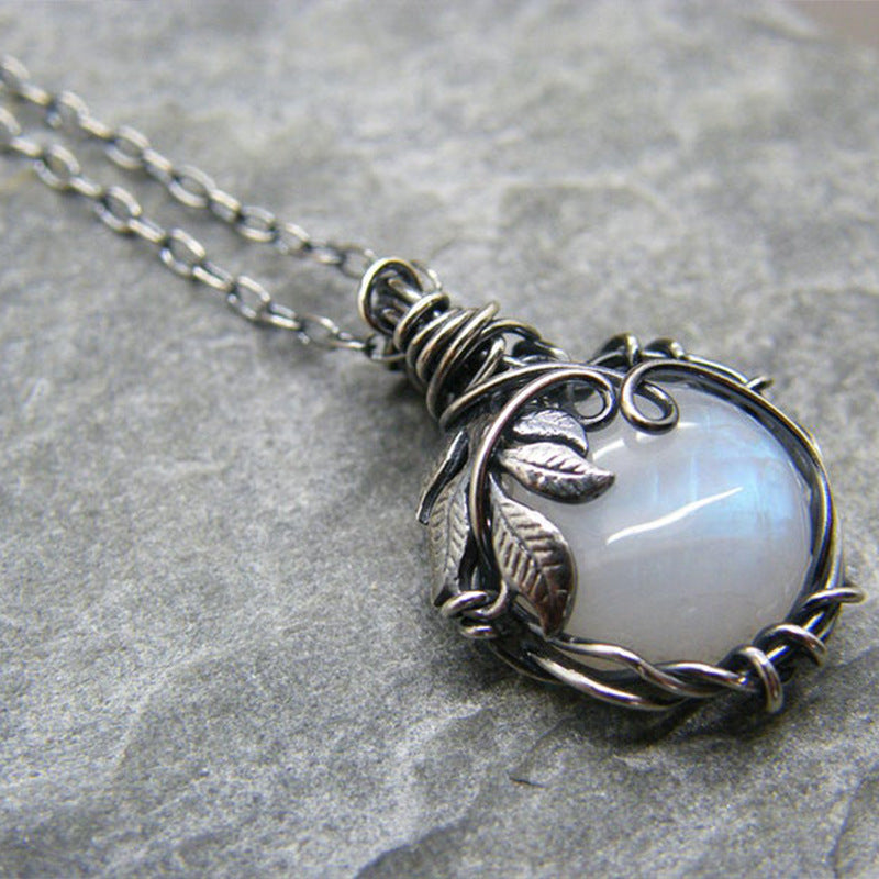 Moonstone Pendant Necklace
