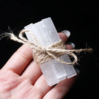 Selenite Wand Chips | Raw Crystal Sticks for Cleansing & Ritual