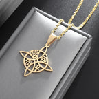 Celtic Trinity Knot Necklace | Stainless Steel Witch's Knot Pendant