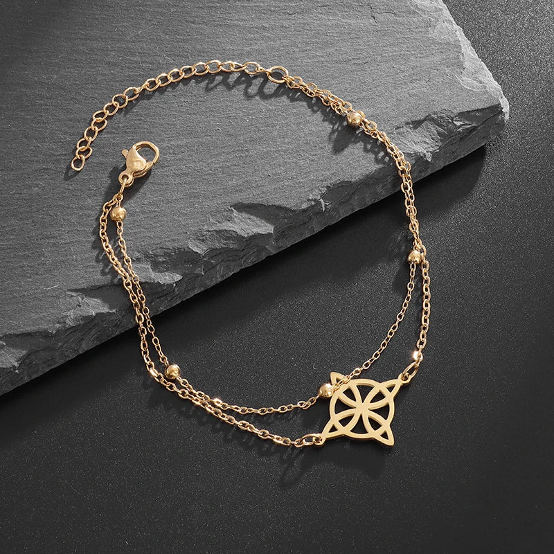 Celtic Trinity Knot Necklace | Stainless Steel Witch's Knot Pendant