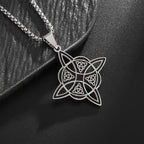 Celtic Trinity Knot Necklace | Stainless Steel Witch's Knot Pendant