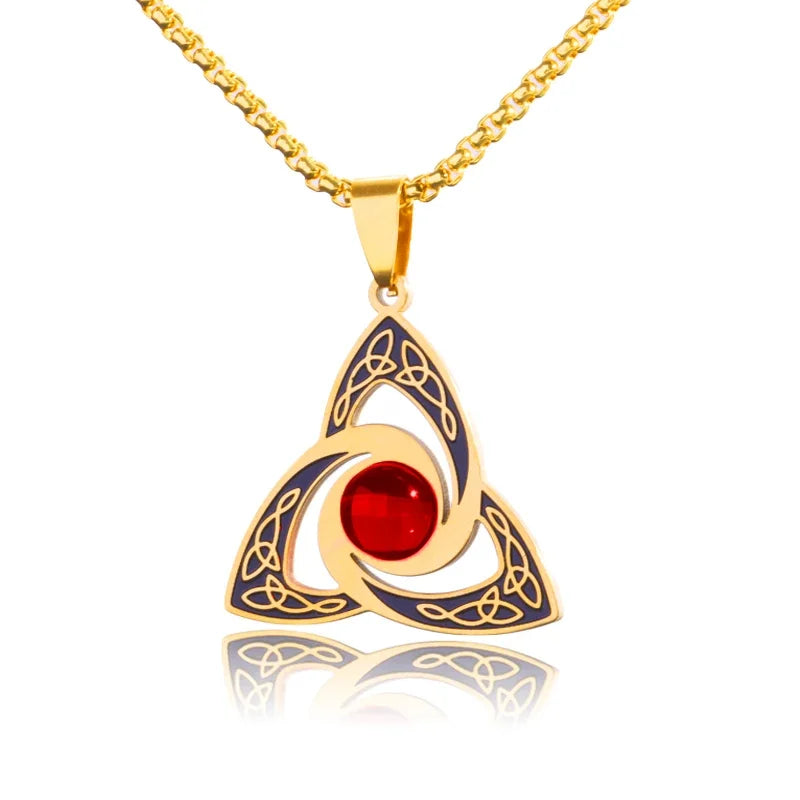 Celtic Trinity Knot Necklace | Stainless Steel Witch's Knot Pendant