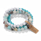 Amethyst Crystal Bracelet Stack | Natural Stone Multi-Layer Healing Bracelet for Women