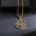 Celtic Trinity Knot Necklace | Stainless Steel Witch's Knot Pendant