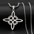 Celtic Trinity Knot Necklace | Stainless Steel Witch's Knot Pendant