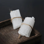 Selenite Wand Chips | Raw Crystal Sticks for Cleansing & Ritual