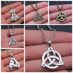 Triquetra Trinity Knot Necklace | Celtic Witch Amulet Pendant