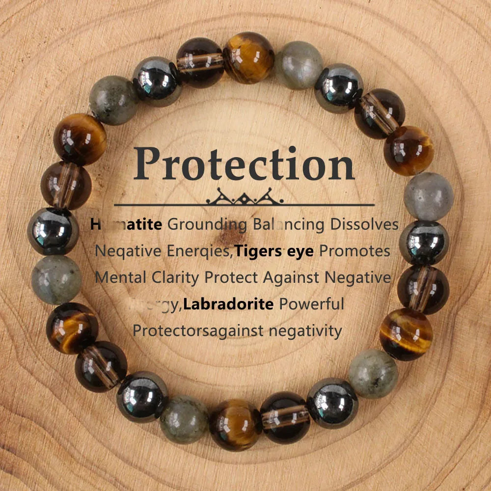 Tiger Eye Crystal Bracelet – 8mm Natural Stone Beads