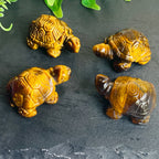 Crystal Turtle Figurine | Handcrafted Stone Altar Decor