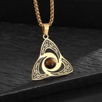 Celtic Trinity Knot Necklace | Stainless Steel Witch's Knot Pendant