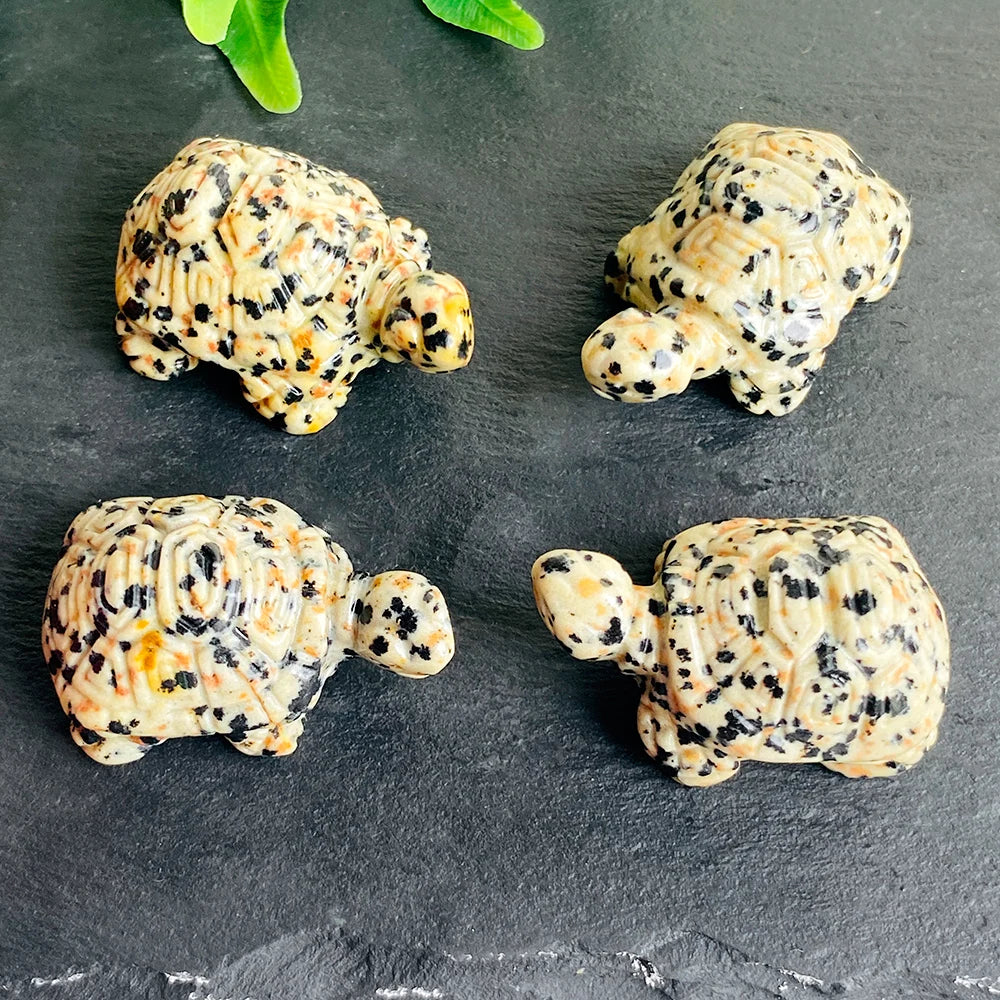 Crystal Turtle Figurine | Handcrafted Stone Altar Decor