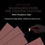 14-Pack Match Striker Strips | Self-Adhesive Phosphorus Paper for Ritual Candles & Spell Jars