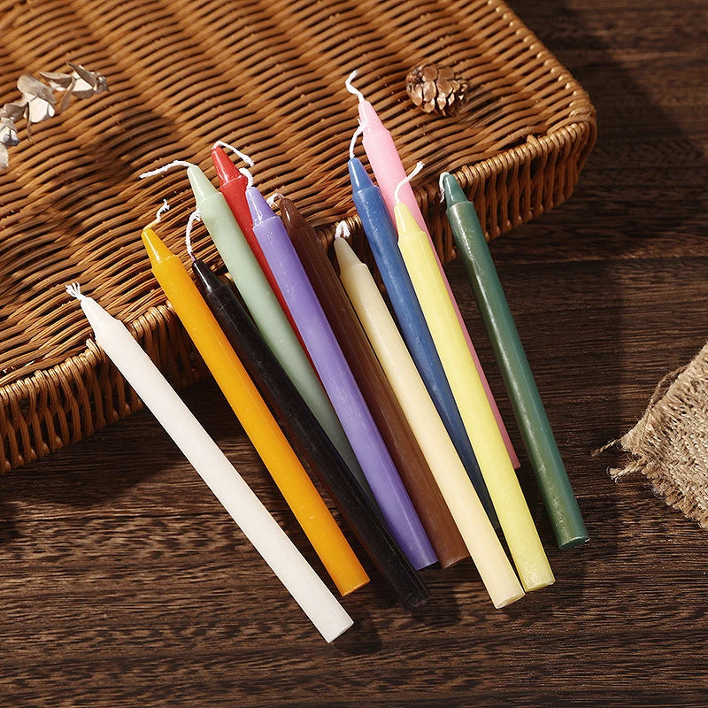 10-Pack Spell Candles | Colored Chime Candles for Rituals, Meditation & Witchcraft