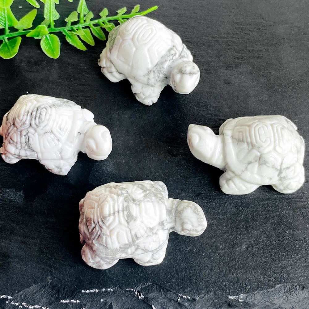 Crystal Turtle Figurine | Handcrafted Stone Altar Decor
