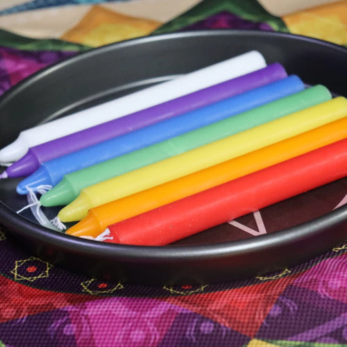 10-Pack Spell Candles | Colored Chime Candles for Rituals, Meditation & Witchcraft
