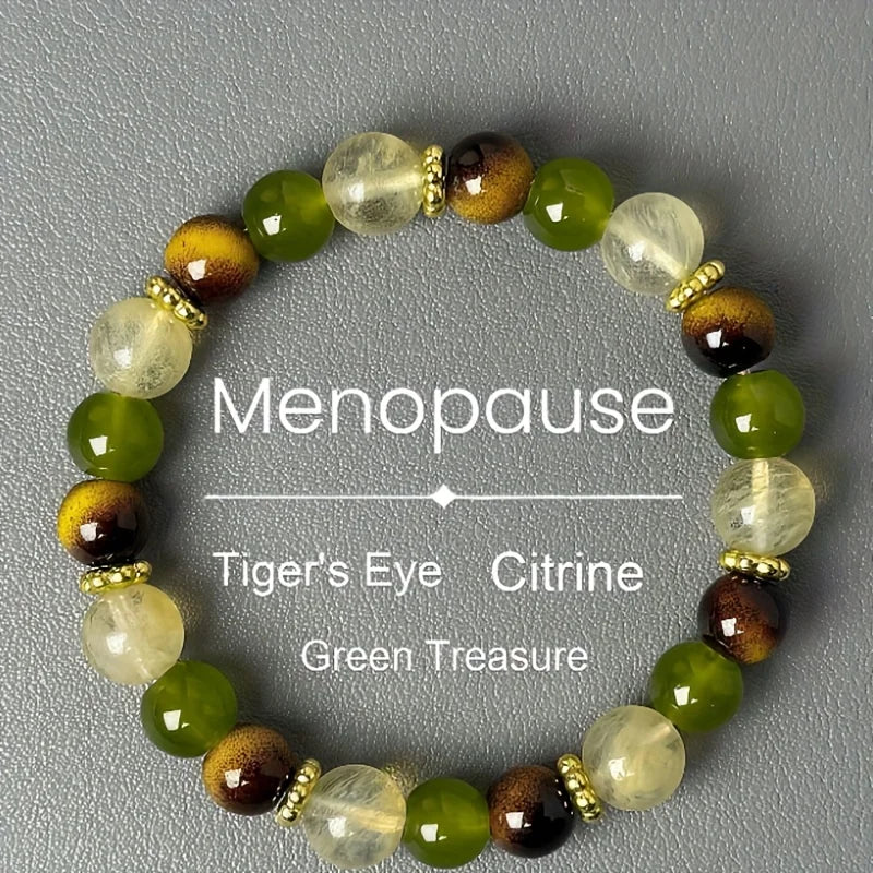 Tiger's Eye & Citrine Healing Bracelet | Hormone Balance & Vitality