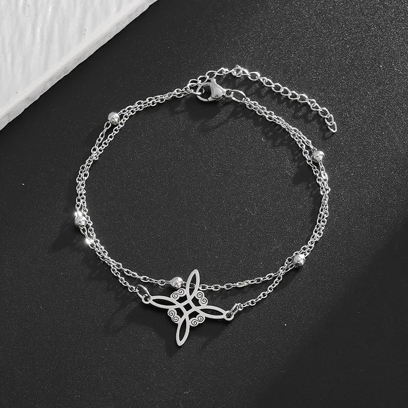 Celtic Trinity Knot Necklace | Stainless Steel Witch's Knot Pendant