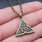Triquetra Trinity Knot Necklace | Celtic Witch Amulet Pendant
