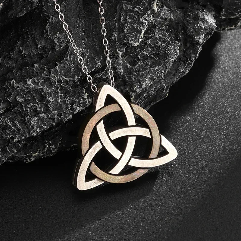 Celtic Trinity Knot Necklace | Stainless Steel Witch's Knot Pendant