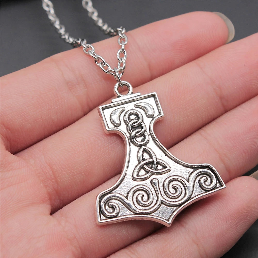 Triquetra Trinity Knot Necklace | Celtic Witch Amulet Pendant