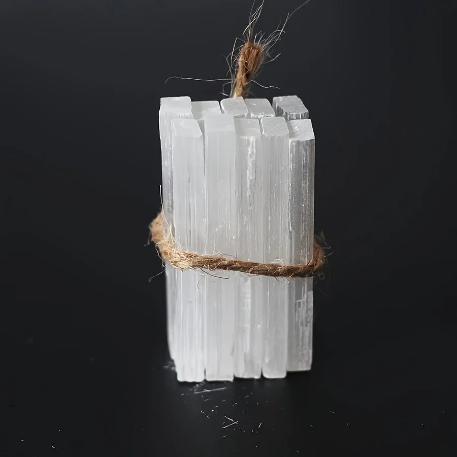 Selenite Wand Chips | Raw Crystal Sticks for Cleansing & Ritual