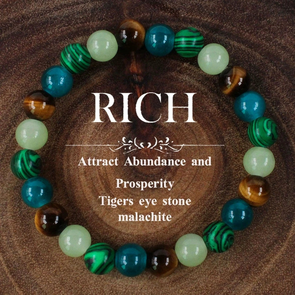 Tiger Eye Crystal Bracelet – 8mm Natural Stone Beads