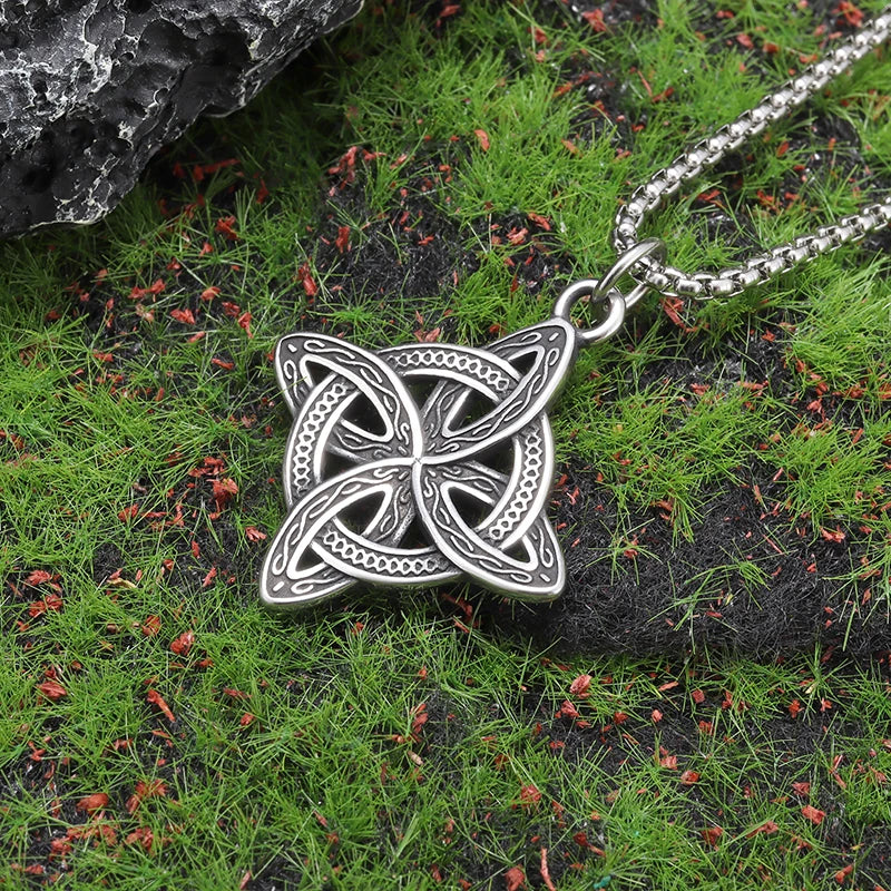 Celtic Trinity Knot Necklace | Stainless Steel Witch's Knot Pendant