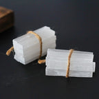 Selenite Wand Chips | Raw Crystal Sticks for Cleansing & Ritual