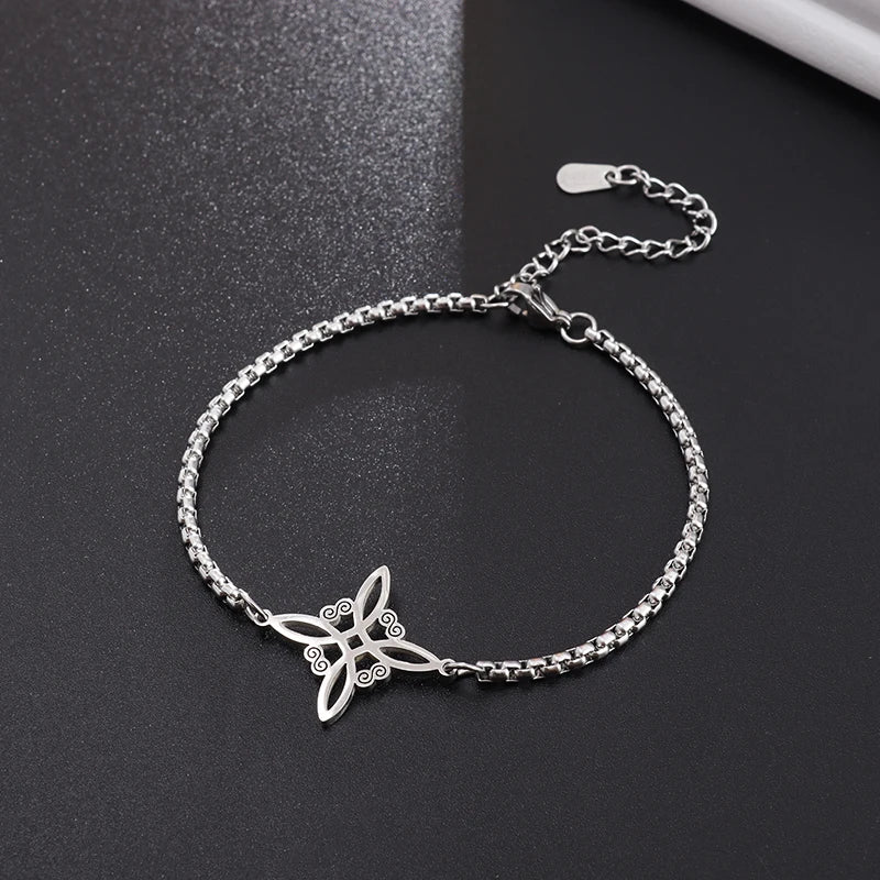 Celtic Trinity Knot Necklace | Stainless Steel Witch's Knot Pendant