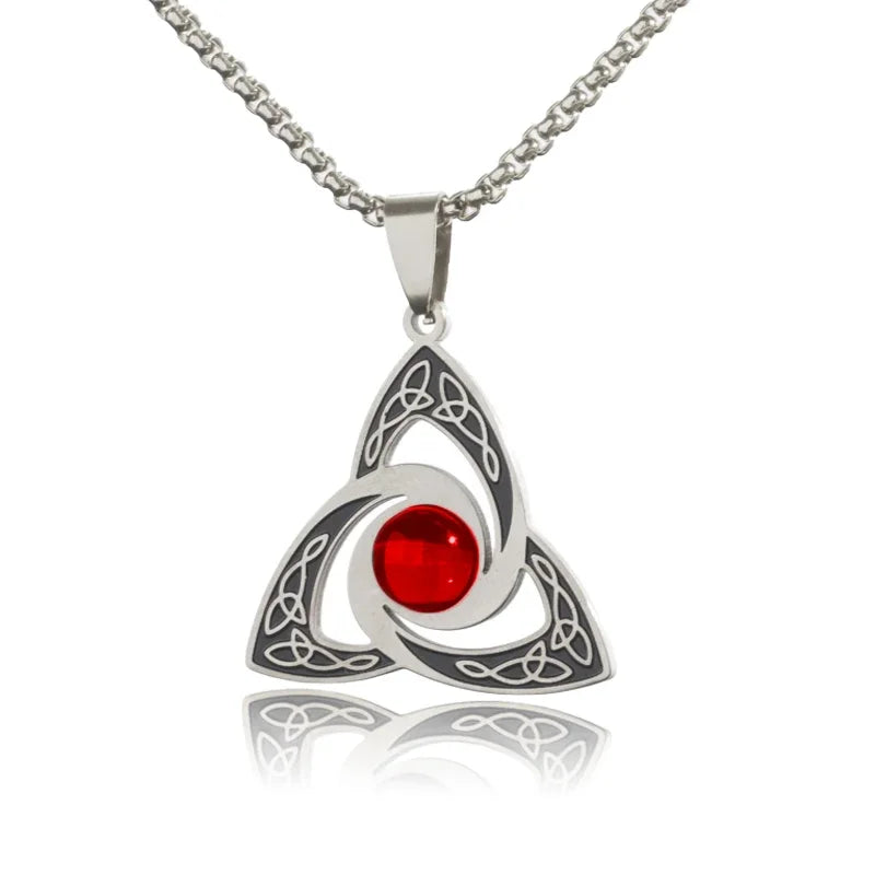 Celtic Trinity Knot Necklace | Stainless Steel Witch's Knot Pendant