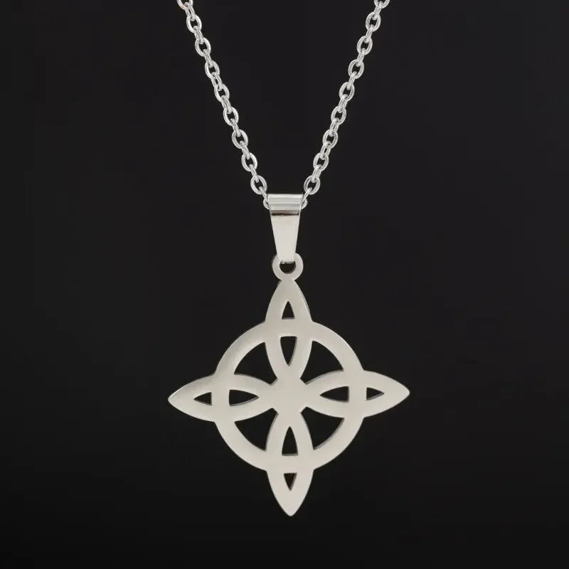 Celtic Trinity Knot Necklace | Stainless Steel Witch's Knot Pendant