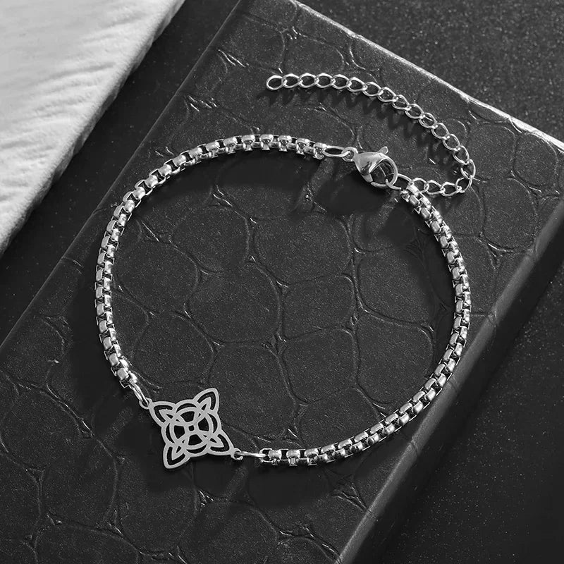 Celtic Trinity Knot Necklace | Stainless Steel Witch's Knot Pendant