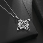 Celtic Trinity Knot Necklace | Stainless Steel Witch's Knot Pendant