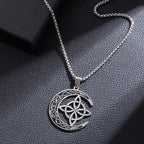 Celtic Trinity Knot Necklace | Stainless Steel Witch's Knot Pendant