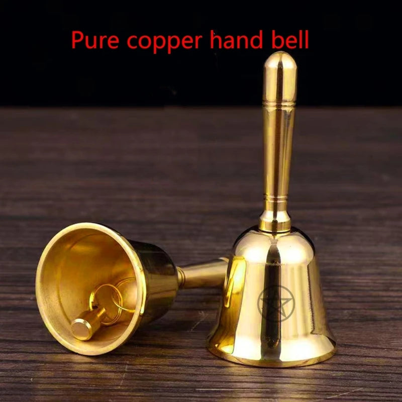 Triple Moon Altar Bell | Metal Ritual Bell for Witchcraft, Meditation & Tarot