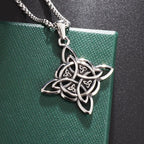 Celtic Trinity Knot Necklace | Stainless Steel Witch's Knot Pendant