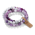Amethyst Crystal Bracelet Stack | Natural Stone Multi-Layer Healing Bracelet for Women