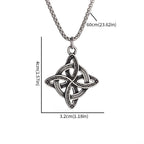 Celtic Trinity Knot Necklace | Stainless Steel Witch's Knot Pendant