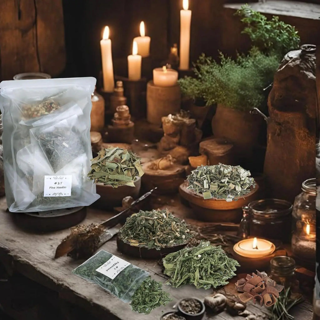32pc Dried Herbs for Witchcraft | Wiccan Ritual Herb Kit for Spells, Pagan Practice & Magic