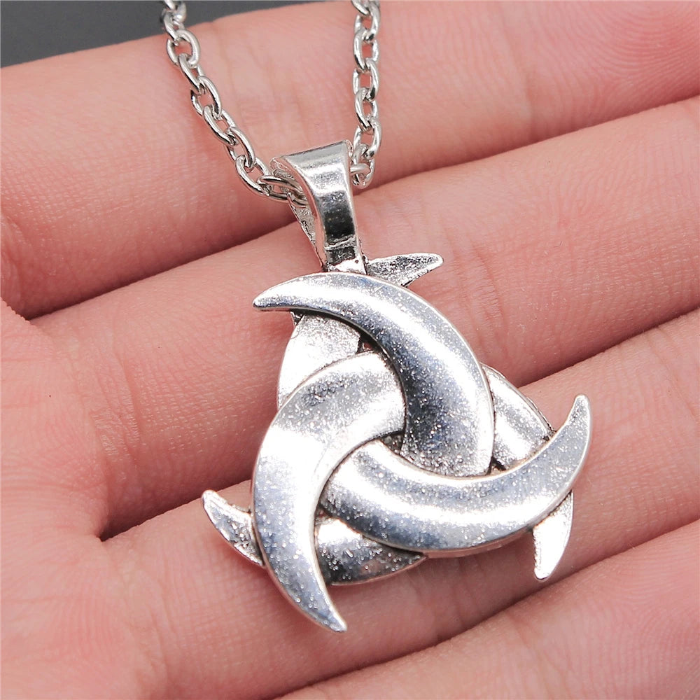 Triquetra Trinity Knot Necklace | Celtic Witch Amulet Pendant