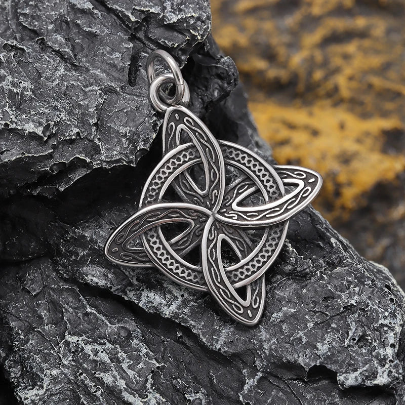 Celtic Trinity Knot Necklace | Stainless Steel Witch's Knot Pendant
