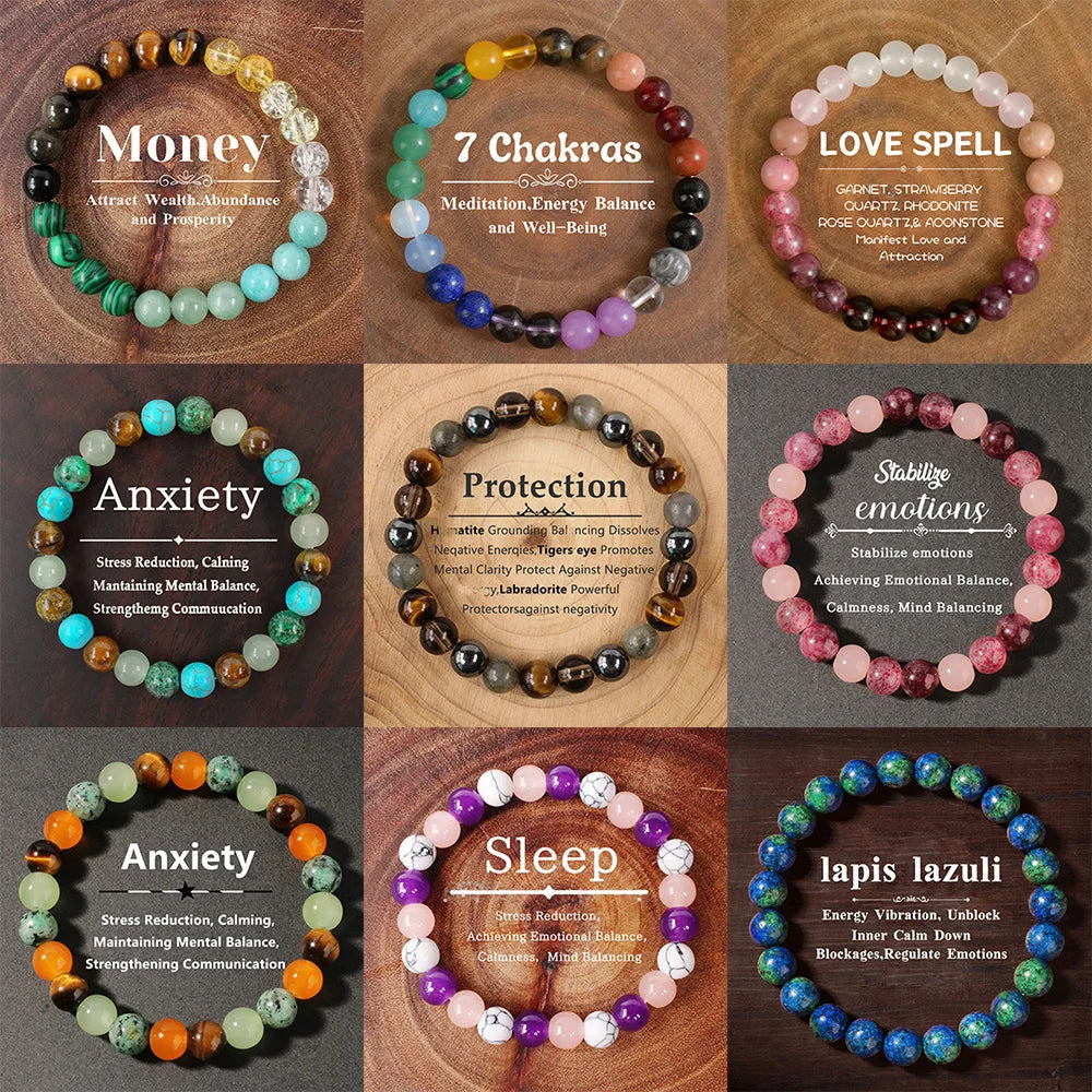 Tiger Eye Crystal Bracelet – 8mm Natural Stone Beads