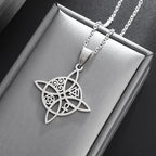 Celtic Trinity Knot Necklace | Stainless Steel Witch's Knot Pendant