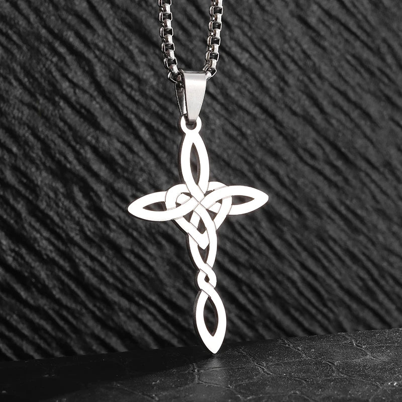 Celtic Trinity Knot Necklace | Stainless Steel Witch's Knot Pendant