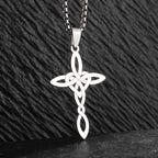 Celtic Trinity Knot Necklace | Stainless Steel Witch's Knot Pendant